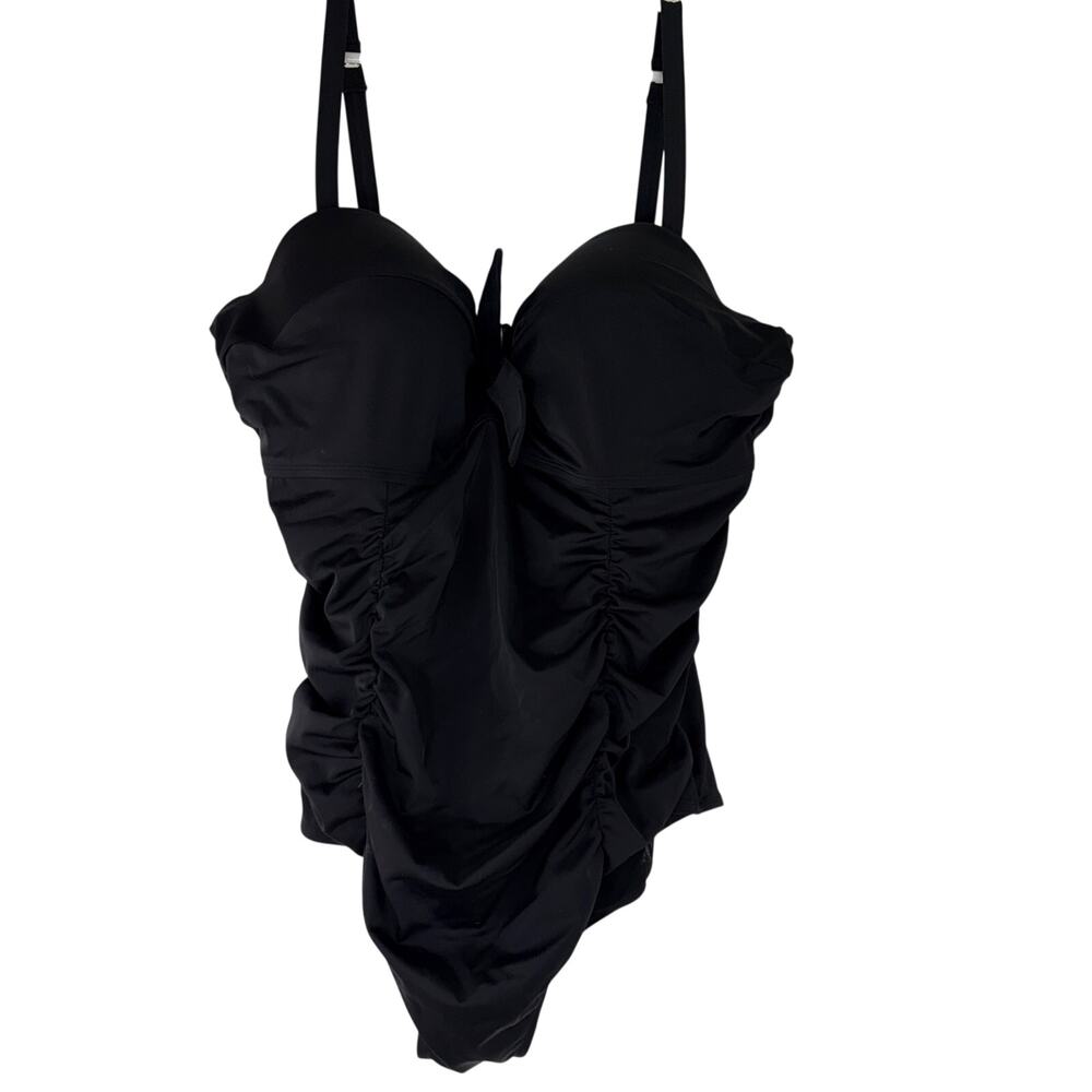 Torrid Women's Black Tie Front One Piece Swimsuit New with tags Size 3 / DD / F